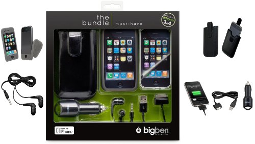 The bundle must have, black, für iPhone lizenziert 3G / 3GS /4G von Bigben