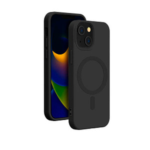 bigben Soft Case mit MagSafe Handy-Cover für Apple iPhone 15 Plus schwarz von Bigben