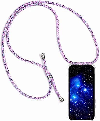 Bigcousin Handykette kompatibel mit Samsung Galaxy S7 Edge,Handyhülle mit Band,Transparent Silikonhülle,Schutzhülle mit Kordel in Rainbow Bigcousin Handykette kompatibel mit Samsung Galaxy S7 Edge,Handyhülle mit Band,Transparent Silikonhülle,Schutzhülle mit Kordel in Rainbow von Bigcousin