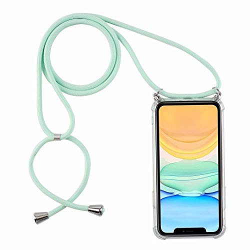 Bigcousin Handykette kompatibel mit Samsung Galaxy A8 2018/A530F Hülle,Necklace Handyhülle mit Band,Transparent Silikonhülle,Schutzhülle mit Kordel in Minzgrün Bigcousin Handykette kompatibel mit Samsung Galaxy A8 2018/A530F Hülle,Necklace Handyhülle mit Band,Transparent Silikonhülle,Schutzhülle mit Kordel in Minzgrün von Bigcousin