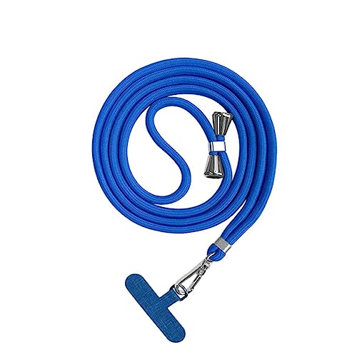 Bigcousin Universale Handykette,Handyband passend für Standard Handyhülle,Kette zum Umhängen mit Pad Handy Lanyard,verstellbar und abnehmbar,Blau von Bigcousin
