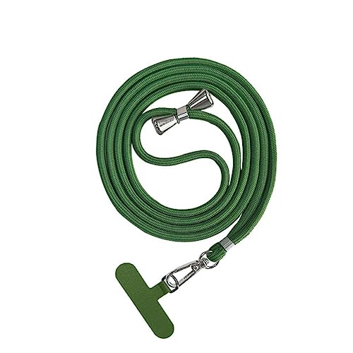 Bigcousin Universale Handykette,Handyband passend für Standard Handyhülle,Kette zum Umhängen mit Pad Handy Lanyard,verstellbar und abnehmbar,Grasgrün von Bigcousin