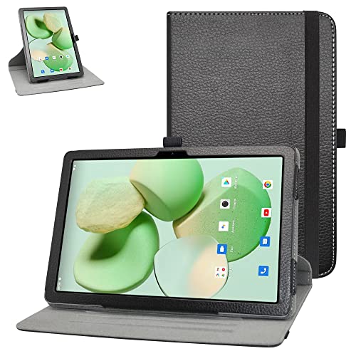 Bige Doogee T10 drehbare Hülle, Doogee T10 Pro Hülle, 360 Grad drehbarer Ständer mit niedlichem Muster für Doogee T10/Doogee T10S/Doogee T10 Pro 10,1 Zoll Tablets (2023), Schwarz von Bige