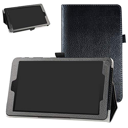 Bige Schutzhülle für Alcatel Joy Tab, Alcatel 3T 8 Tablet-Hülle, PU-Leder, 2-fach zusammenklappbar, Standfunktion, für T-Mobile Alcatel Joy Tab 8 Zoll Tablet/Alcatel 3T 8 Zoll Tablet, Schwarz Bige Schutzhülle für Alcatel Joy Tab, Alcatel 3T 8 Tablet-Hülle, PU-Leder, 2-fach zusammenklappbar, Standfunktion, für T-Mobile Alcatel Joy Tab 8 Zoll Tablet/Alcatel 3T 8 Zoll Tablet, Schwarz von Bige