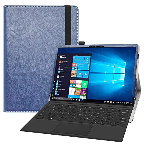 Bige Schutzhülle für Latitude 7320, PU-Leder, 2-in-1 (2021) Tablet mit 33 cm (13 Zoll) (2021) (nicht für andere Dell-Laptops) Dunkelblau von Bige