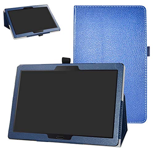 Bige Schutzhülle für Lenovo Tab M10 HD / P10 Tablet, PU-Leder, 25,7 cm (10,1 Zoll), Standfunktion, Dunkelblau von Bige