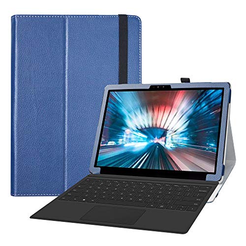 Dell Latitude 7200 Tablet-Schutzhülle, großes PU-Leder, 2-in-1 Tablet (31,2 cm / 12,3 Zoll) Dell Latitude 7200 / Latitude 7210 2-in-1 Tablet (nicht für Dell Latitude 7200 Laptop), Dunkelblau von Bige