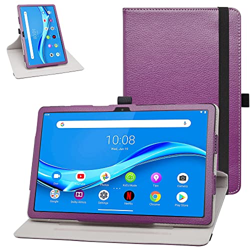 Schutzhülle für Galaxy Tab A 10.1 2019, großes PU-Leder, 2-fach klappbarer Ständer, Schutzhülle für Samsung Galaxy Tab A 10.1 SM-T510/SM-T515 2019 Tablet, Rot von Bige