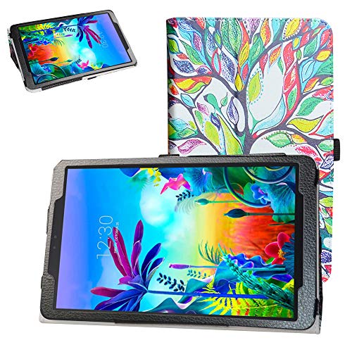 Schutzhülle für LG G Pad 5 10.1 T600 Tablet (2019) 25,7 cm (10,1 Zoll) (PU-Leder, Standfunktion) Love Baum von Bige