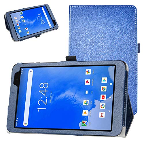 Schutzhülle für Winnovo T8 20,3 cm (8 Zoll) Android 9.0 Tablet, PU-Leder blau dunkelblau von Bige