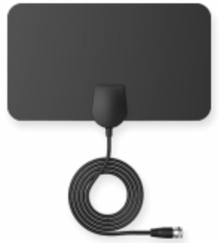 Bigefeixu Indoor TV Antenne für Freeview - 260+ Meilen lange Reichweite Digitalempfang, unterstützt 4K/1080p HD, VHF/UHF Signal, kompatibel mit allen Fernsehern, 5.0 m Koaxialkabel Bigefeixu Indoor TV Antenne für Freeview - 260+ Meilen lange Reichweite Digitalempfang, unterstützt 4K/1080p HD, VHF/UHF Signal, kompatibel mit allen Fernsehern, 5.0 m Koaxialkabel von Bigefeixu