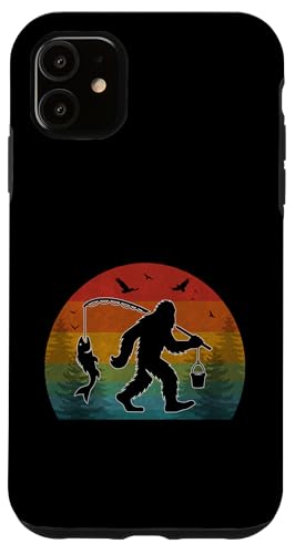 Bigfoot Angelabenteuer Retro Sasquatch Fisherman Vintage Hülle für iPhone 11 Bigfoot Angelabenteuer Retro Sasquatch Fisherman Vintage Hülle für iPhone 11 von Bigfoot Fishing Adventure Retro Fishing Vibes tees