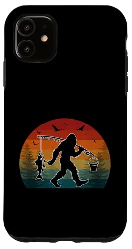 Bigfoot Angelabenteuer Retro Sasquatch Fisherman Vintage Hülle für iPhone 11 Bigfoot Angelabenteuer Retro Sasquatch Fisherman Vintage Hülle für iPhone 11 von Bigfoot Fishing Adventure Retro Fishing Vibes tees