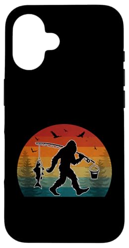Bigfoot Angelabenteuer Retro Sasquatch Fisherman Vintage Hülle für iPhone 16 Bigfoot Angelabenteuer Retro Sasquatch Fisherman Vintage Hülle für iPhone 16 von Bigfoot Fishing Adventure Retro Fishing Vibes tees