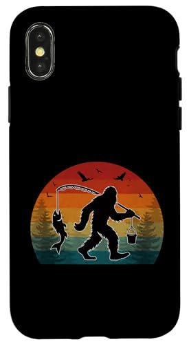 Bigfoot Angelabenteuer Retro Sasquatch Fisherman Vintage Hülle für iPhone X/XS Bigfoot Angelabenteuer Retro Sasquatch Fisherman Vintage Hülle für iPhone X/XS von Bigfoot Fishing Adventure Retro Fishing Vibes tees