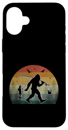 Bigfoot Fishing Adventure Retro Sunset Sasquatch Fang Bass Hülle für iPhone 16 Plus Bigfoot Fishing Adventure Retro Sunset Sasquatch Fang Bass Hülle für iPhone 16 Plus von Bigfoot Fishing Adventure Retro Fishing Vibes tees