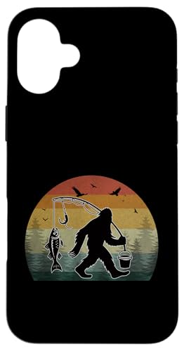 Bigfoot Fishing Adventure Retro Sunset Sasquatch Fang Bass Hülle für iPhone 16 Plus Bigfoot Fishing Adventure Retro Sunset Sasquatch Fang Bass Hülle für iPhone 16 Plus von Bigfoot Fishing Adventure Retro Fishing Vibes tees