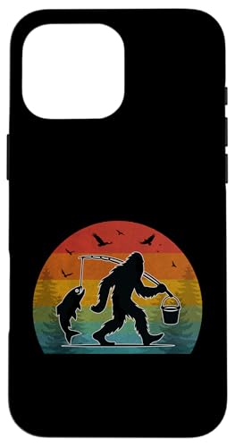 Bigfoot Fishing Adventure Retro Sunset Sasquatch Fang Bass Hülle für iPhone 16 Pro Max Bigfoot Fishing Adventure Retro Sunset Sasquatch Fang Bass Hülle für iPhone 16 Pro Max von Bigfoot Fishing Adventure Retro Fishing Vibes tees