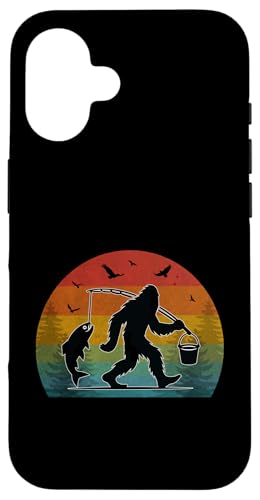Bigfoot Fishing Adventure Retro Sunset Sasquatch Fang Bass Hülle für iPhone 16 Bigfoot Fishing Adventure Retro Sunset Sasquatch Fang Bass Hülle für iPhone 16 von Bigfoot Fishing Adventure Retro Fishing Vibes tees