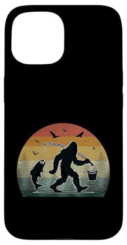 Bigfoot Wilderness Angeln Abenteuer Retro Hülle für iPhone 15 Bigfoot Wilderness Angeln Abenteuer Retro Hülle für iPhone 15 von Bigfoot Fishing Adventure Retro Fishing Vibes tees