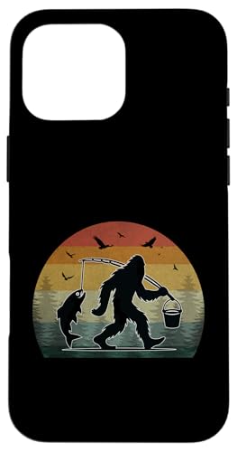 Bigfoot Wilderness Angeln Abenteuer Retro Hülle für iPhone 16 Pro Max Bigfoot Wilderness Angeln Abenteuer Retro Hülle für iPhone 16 Pro Max von Bigfoot Fishing Adventure Retro Fishing Vibes tees