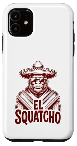 Lustiges Bigfoot Outfit Sasquatch Design mit El Squatcho Hülle für iPhone 11 Lustiges Bigfoot Outfit Sasquatch Design mit El Squatcho Hülle für iPhone 11 von Bigfoot Kostüm Mexico Cinco de Mayo Burrito Taco