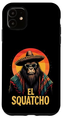 Lustiges Bigfoot Outfit Sasquatch Design mit El Squatcho Hülle für iPhone 11 Lustiges Bigfoot Outfit Sasquatch Design mit El Squatcho Hülle für iPhone 11 von Bigfoot Kostüm Mexico Cinco de Mayo Burrito Taco