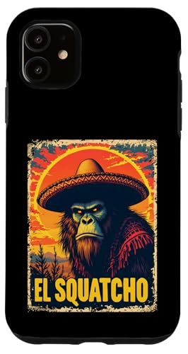 Lustiges Bigfoot Outfit Sasquatch Design mit El Squatcho Hülle für iPhone 11 Lustiges Bigfoot Outfit Sasquatch Design mit El Squatcho Hülle für iPhone 11 von Bigfoot Kostüm Mexico Cinco de Mayo Burrito Taco
