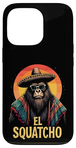 Lustiges Bigfoot Outfit Sasquatch Design mit El Squatcho Hülle für iPhone 13 Pro von Bigfoot Kostüm Mexico Cinco de Mayo Burrito Taco