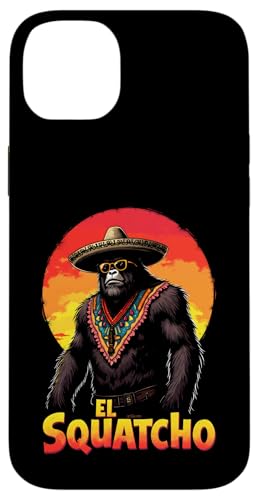 Lustiges Bigfoot Outfit Sasquatch Design mit El Squatcho Hülle für iPhone 14 Plus Lustiges Bigfoot Outfit Sasquatch Design mit El Squatcho Hülle für iPhone 14 Plus von Bigfoot Kostüm Mexico Cinco de Mayo Burrito Taco