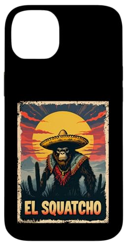 Lustiges Bigfoot Outfit Sasquatch Design mit El Squatcho Hülle für iPhone 14 Plus Lustiges Bigfoot Outfit Sasquatch Design mit El Squatcho Hülle für iPhone 14 Plus von Bigfoot Kostüm Mexico Cinco de Mayo Burrito Taco