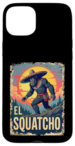 Lustiges Bigfoot Outfit Sasquatch Design mit El Squatcho Hülle für iPhone 15 Plus Lustiges Bigfoot Outfit Sasquatch Design mit El Squatcho Hülle für iPhone 15 Plus von Bigfoot Kostüm Mexico Cinco de Mayo Burrito Taco