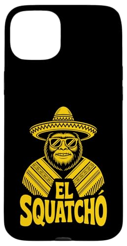 Lustiges Bigfoot Outfit Sasquatch Design mit El Squatcho Hülle für iPhone 15 Plus Lustiges Bigfoot Outfit Sasquatch Design mit El Squatcho Hülle für iPhone 15 Plus von Bigfoot Kostüm Mexico Cinco de Mayo Burrito Taco