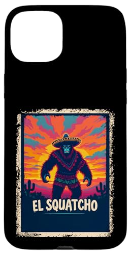 Lustiges Bigfoot Outfit Sasquatch Design mit El Squatcho Hülle für iPhone 15 Plus Lustiges Bigfoot Outfit Sasquatch Design mit El Squatcho Hülle für iPhone 15 Plus von Bigfoot Kostüm Mexico Cinco de Mayo Burrito Taco