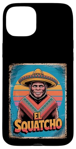 Lustiges Bigfoot Outfit Sasquatch Design mit El Squatcho Hülle für iPhone 15 Plus Lustiges Bigfoot Outfit Sasquatch Design mit El Squatcho Hülle für iPhone 15 Plus von Bigfoot Kostüm Mexico Cinco de Mayo Burrito Taco