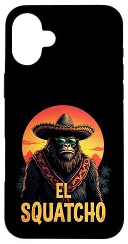Lustiges Bigfoot Outfit Sasquatch Design mit El Squatcho Hülle für iPhone 16 Plus Lustiges Bigfoot Outfit Sasquatch Design mit El Squatcho Hülle für iPhone 16 Plus von Bigfoot Kostüm Mexico Cinco de Mayo Burrito Taco