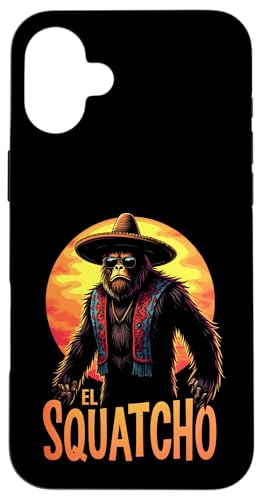 Lustiges Bigfoot Outfit Sasquatch Design mit El Squatcho Hülle für iPhone 16 Plus Lustiges Bigfoot Outfit Sasquatch Design mit El Squatcho Hülle für iPhone 16 Plus von Bigfoot Kostüm Mexico Cinco de Mayo Burrito Taco