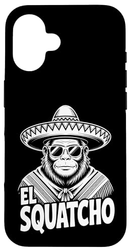 Lustiges Bigfoot Outfit Sasquatch Design mit El Squatcho Hülle für iPhone 16 Lustiges Bigfoot Outfit Sasquatch Design mit El Squatcho Hülle für iPhone 16 von Bigfoot Kostüm Mexico Cinco de Mayo Burrito Taco