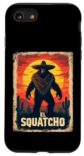 Lustiges Bigfoot Outfit Sasquatch Design mit El Squatcho Hülle für iPhone SE (2020) / 7 / 8 von Bigfoot Kostüm Mexico Cinco de Mayo Burrito Taco