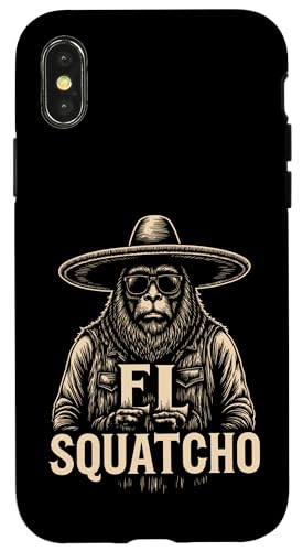 Lustiges Bigfoot Outfit Sasquatch Design mit El Squatcho Hülle für iPhone X/XS Lustiges Bigfoot Outfit Sasquatch Design mit El Squatcho Hülle für iPhone X/XS von Bigfoot Kostüm Mexico Cinco de Mayo Burrito Taco