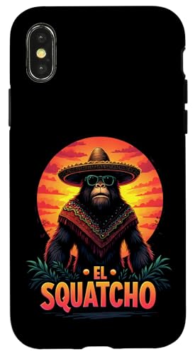 Lustiges Bigfoot Outfit Sasquatch Design mit El Squatcho Hülle für iPhone X/XS Lustiges Bigfoot Outfit Sasquatch Design mit El Squatcho Hülle für iPhone X/XS von Bigfoot Kostüm Mexico Cinco de Mayo Burrito Taco