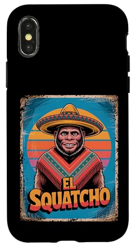 Lustiges Bigfoot Outfit Sasquatch Design mit El Squatcho Hülle für iPhone X/XS Lustiges Bigfoot Outfit Sasquatch Design mit El Squatcho Hülle für iPhone X/XS von Bigfoot Kostüm Mexico Cinco de Mayo Burrito Taco