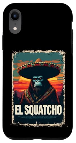 Lustiges Bigfoot Outfit Sasquatch Design mit El Squatcho Hülle für iPhone XR Lustiges Bigfoot Outfit Sasquatch Design mit El Squatcho Hülle für iPhone XR von Bigfoot Kostüm Mexico Cinco de Mayo Burrito Taco