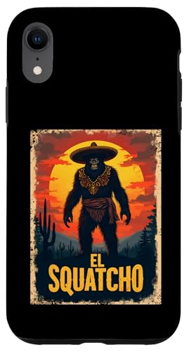 Lustiges Bigfoot Outfit Sasquatch Design mit El Squatcho Hülle für iPhone XR Lustiges Bigfoot Outfit Sasquatch Design mit El Squatcho Hülle für iPhone XR von Bigfoot Kostüm Mexico Cinco de Mayo Burrito Taco