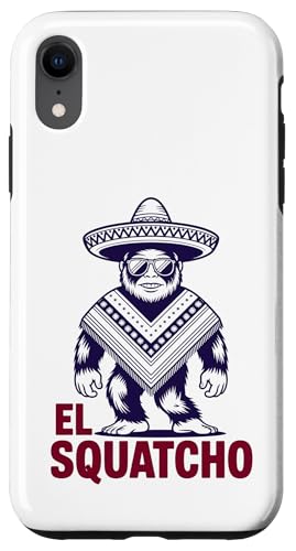 Lustiges Bigfoot Outfit Sasquatch Design mit El Squatcho Hülle für iPhone XR Lustiges Bigfoot Outfit Sasquatch Design mit El Squatcho Hülle für iPhone XR von Bigfoot Kostüm Mexico Cinco de Mayo Burrito Taco