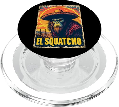 Lustiges Bigfoot Outfit Sasquatch Design mit El Squatcho PopSockets PopGrip für MagSafe Lustiges Bigfoot Outfit Sasquatch Design mit El Squatcho PopSockets PopGrip für MagSafe von Bigfoot Kostüm Mexico Cinco de Mayo Burrito Taco