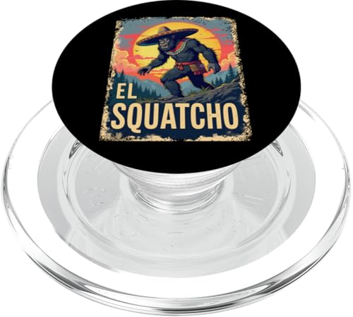 Lustiges Bigfoot Outfit Sasquatch Design mit El Squatcho PopSockets PopGrip für MagSafe Lustiges Bigfoot Outfit Sasquatch Design mit El Squatcho PopSockets PopGrip für MagSafe von Bigfoot Kostüm Mexico Cinco de Mayo Burrito Taco