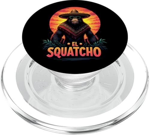 Lustiges Bigfoot Outfit Sasquatch Design mit El Squatcho PopSockets PopGrip für MagSafe Lustiges Bigfoot Outfit Sasquatch Design mit El Squatcho PopSockets PopGrip für MagSafe von Bigfoot Kostüm Mexico Cinco de Mayo Burrito Taco