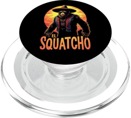 Lustiges Bigfoot Outfit Sasquatch Design mit El Squatcho PopSockets PopGrip für MagSafe Lustiges Bigfoot Outfit Sasquatch Design mit El Squatcho PopSockets PopGrip für MagSafe von Bigfoot Kostüm Mexico Cinco de Mayo Burrito Taco