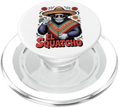 Lustiges Bigfoot Outfit Sasquatch Design mit El Squatcho PopSockets PopGrip für MagSafe Lustiges Bigfoot Outfit Sasquatch Design mit El Squatcho PopSockets PopGrip für MagSafe von Bigfoot Kostüm Mexico Cinco de Mayo Burrito Taco